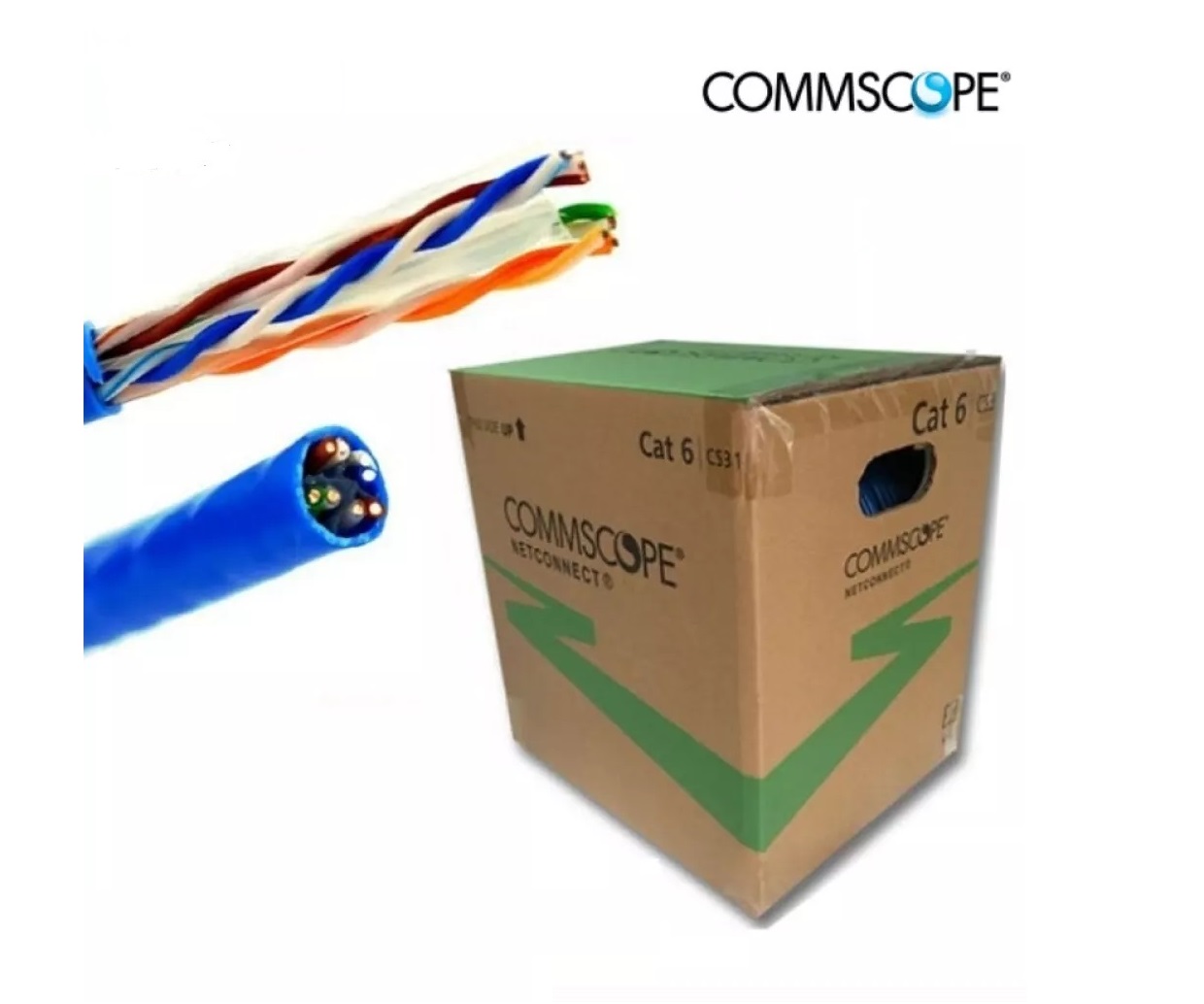 Dây cáp mạng AMP Commscope CAT6 lõi đồng chính hãng