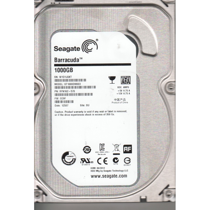 Ổ cứng Seagate 1TB 7200rpm, Sata3 64MB Cache