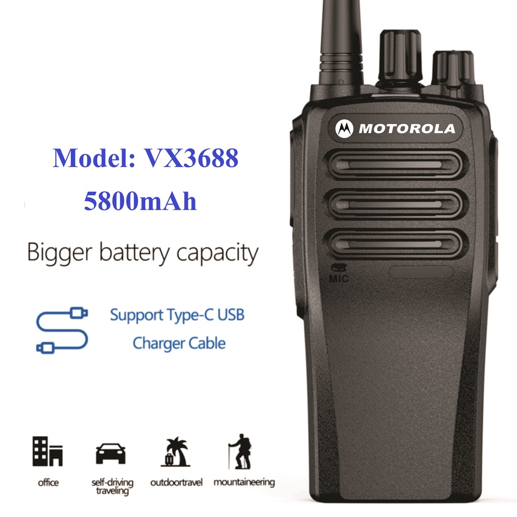 Bộ đàm Motorola VX3688, bộ đàm cầm tay giá rẻ