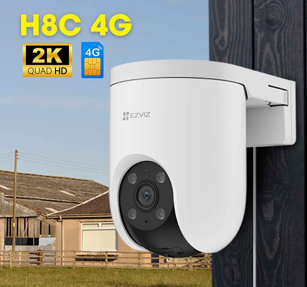 Camera EZVIZ H8c quay quét dùng sim 4G