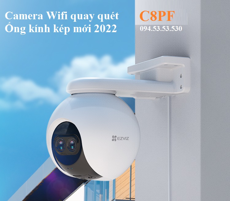Camera wifi quay quét Ezviz C8PF Ống kính kép 1080P