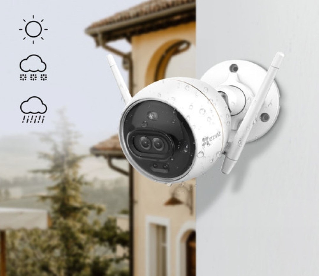 Camera Wifi ngoài trời Ezviz C3X mắt kép có màu ban đêm mới nhất 2020