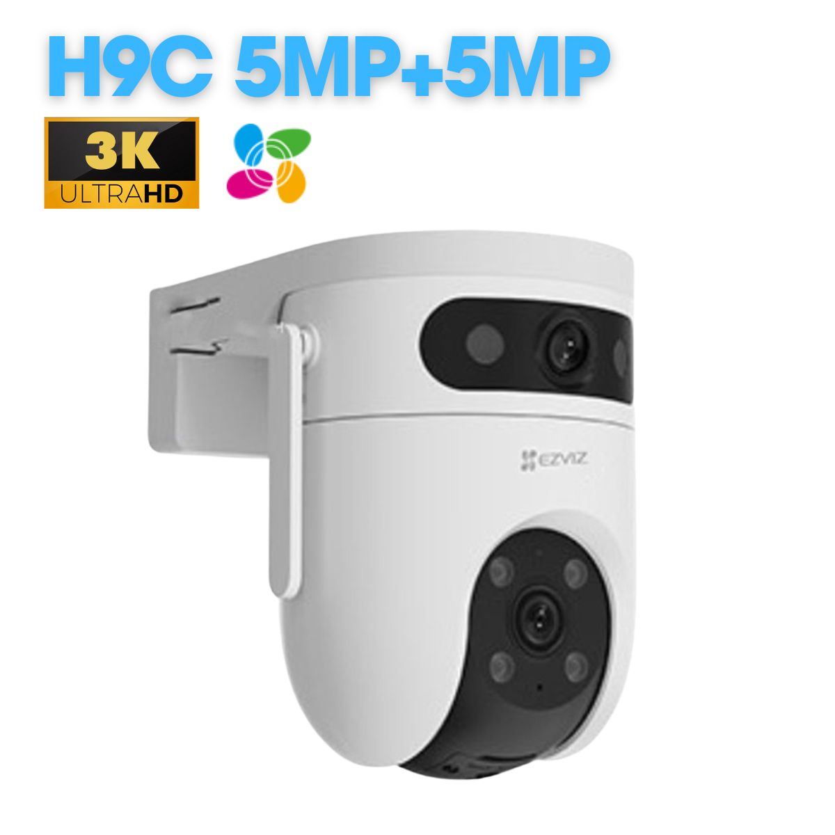 Camera 2 mắt EZVIZ H9c 10MP WiFi ngoài trời xoay 360